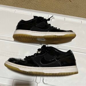 Nike Dunk Low Pro SB Space Jam 2011 304292 021 Black/Black Size 9 USED